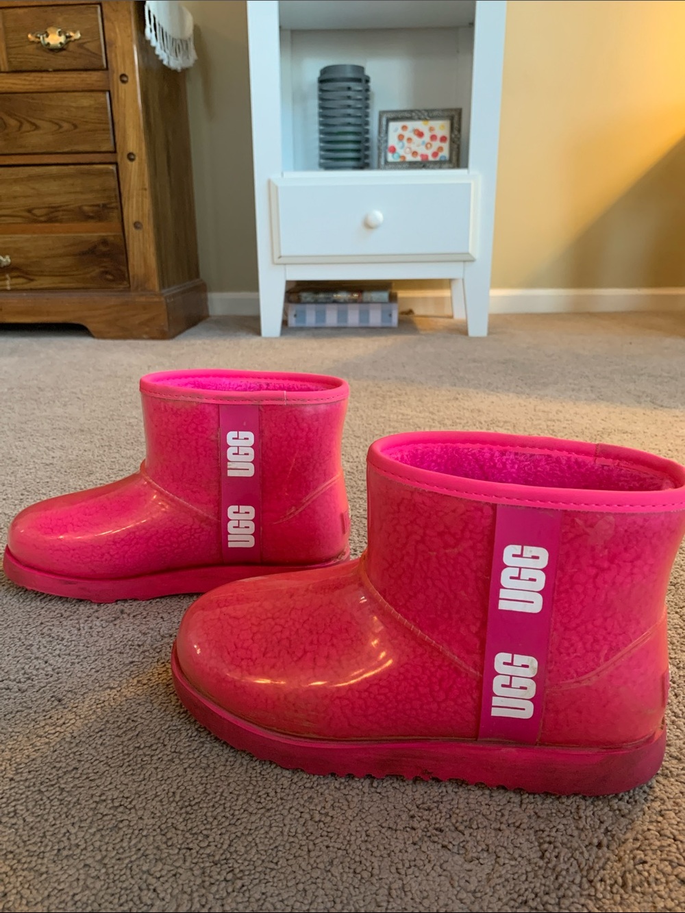 UGG Kids Waterproof Mini Boot in Hot Pink